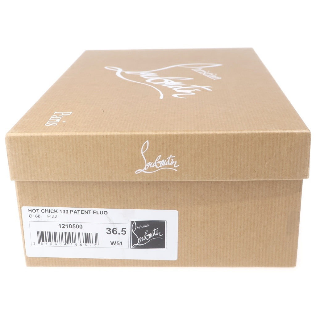 CHRISTIAN LOUBOUTIN(クリスチャンルブタン) Hot Chick 100 ホットチック パテントレザー パンプス シューズ オレンジ 1210500 レディース