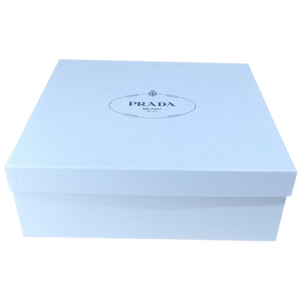 PRADA(プラダ) モノリス ポーチ付き レザーショートブーツ 革靴 シューズ Re-Nylon トライアングルロゴ ブラック 1T255M レディース