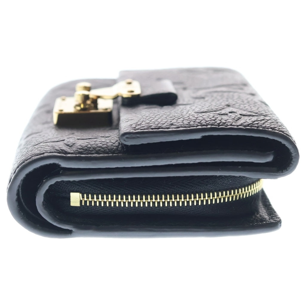 LOUIS VUITTON(ルイヴィトン) モノグラム アンプラント ポルトフォイユ メティス コンパクトウォレット 三つ折り財布 レディース ノワール レザー ブラック M80880 RFID