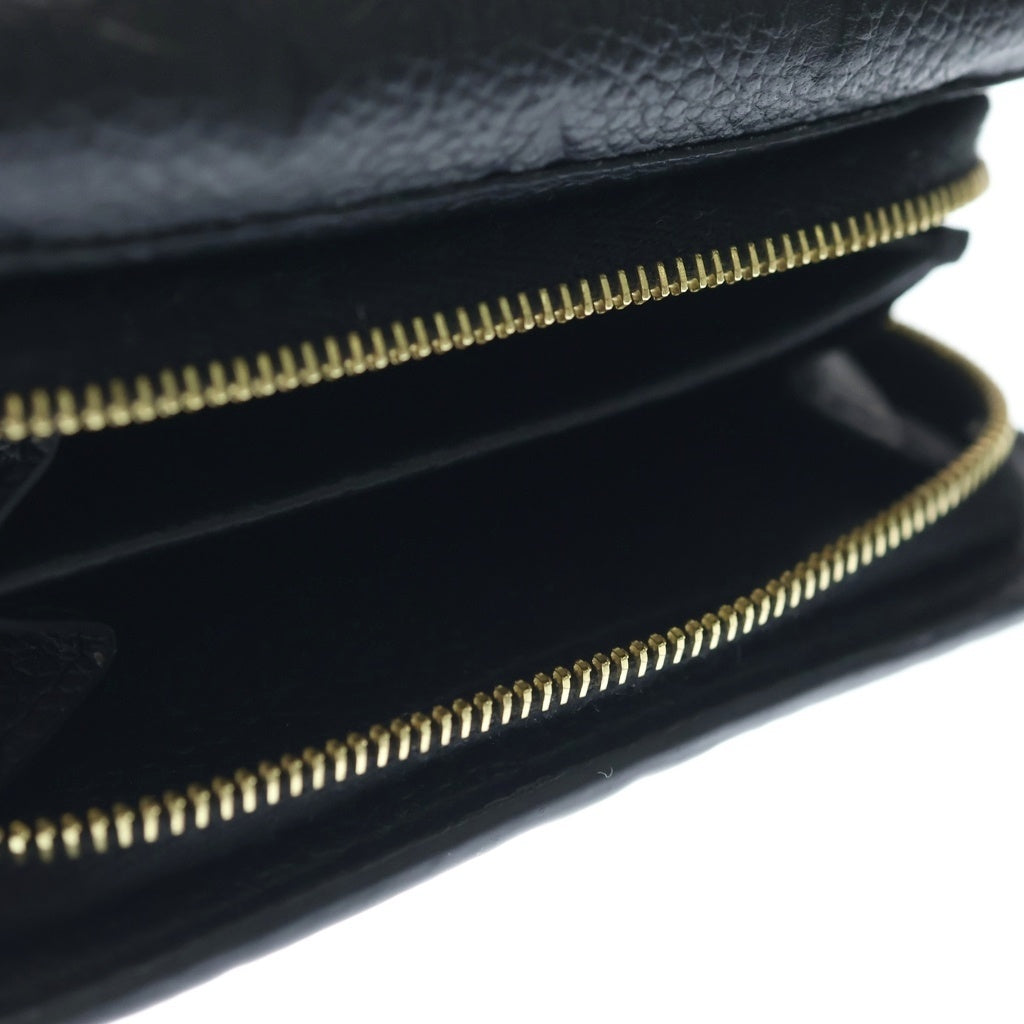 LOUIS VUITTON(ルイヴィトン) モノグラム アンプラント ポルトフォイユ メティス コンパクトウォレット 三つ折り財布 レディース ノワール レザー ブラック M80880 RFID