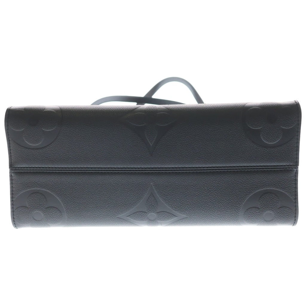 LOUIS VUITTON(ルイヴィトン) オンザゴーMM モノグラム アンプラント レザー 2WAY ハンド ショルダー トートバッグ ブラック M45595 レディース