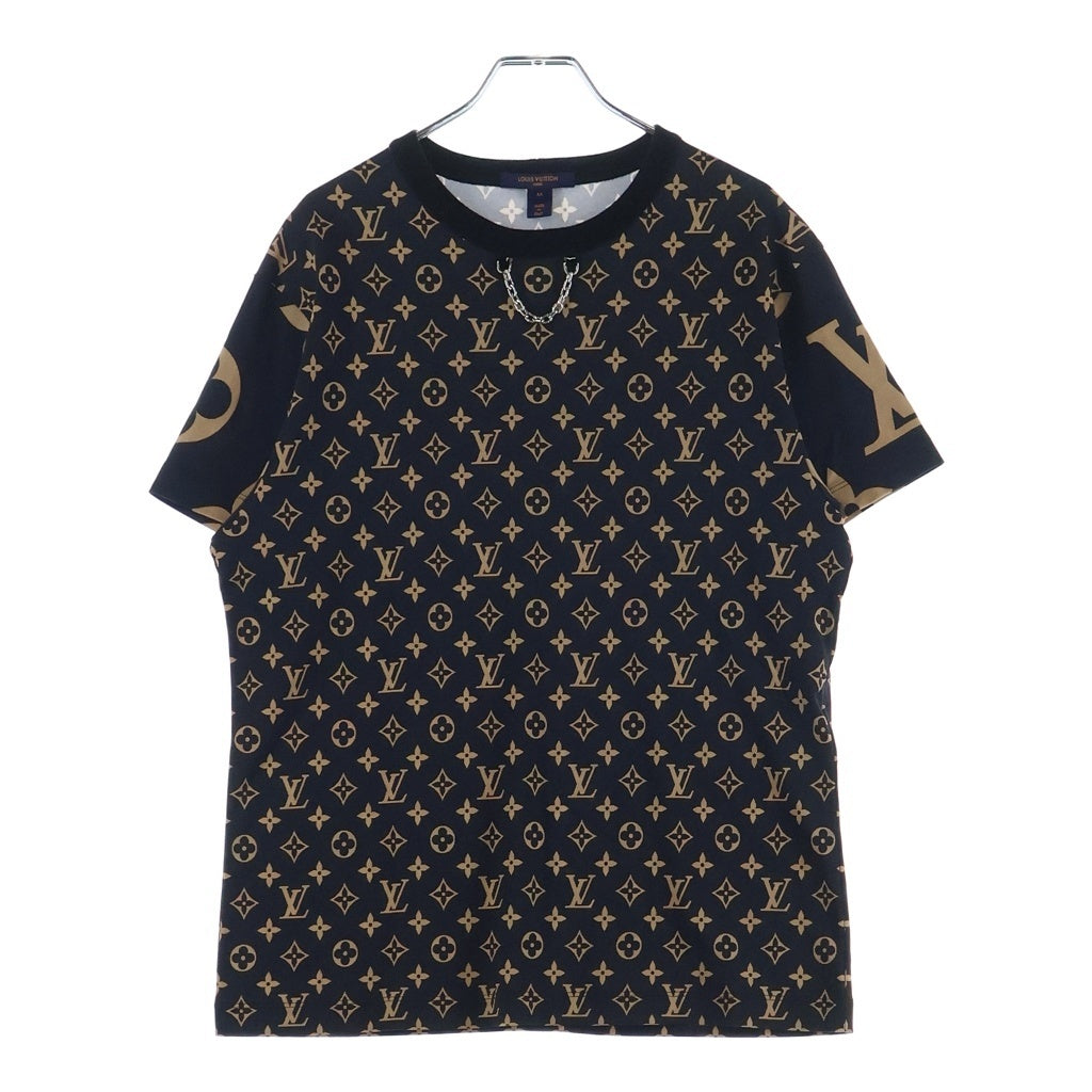 LOUIS VUITTON(ルイヴィトン) 21AW モノグラム チェーン 半袖Tシャツ レディース ネイビー #M RW212W GR5 FLTS25