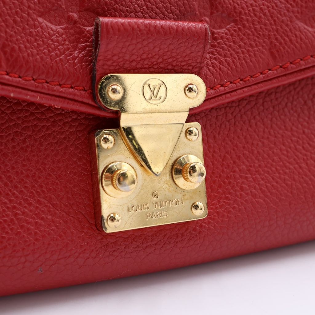 LOUIS VUITTON(ルイヴィトン) モノグラム・アンプラント サンジェルマンBB スリーズ チェーンショルダーバッグ ミニバッグ レッド レザー M94553 ゴールド金具 レディース