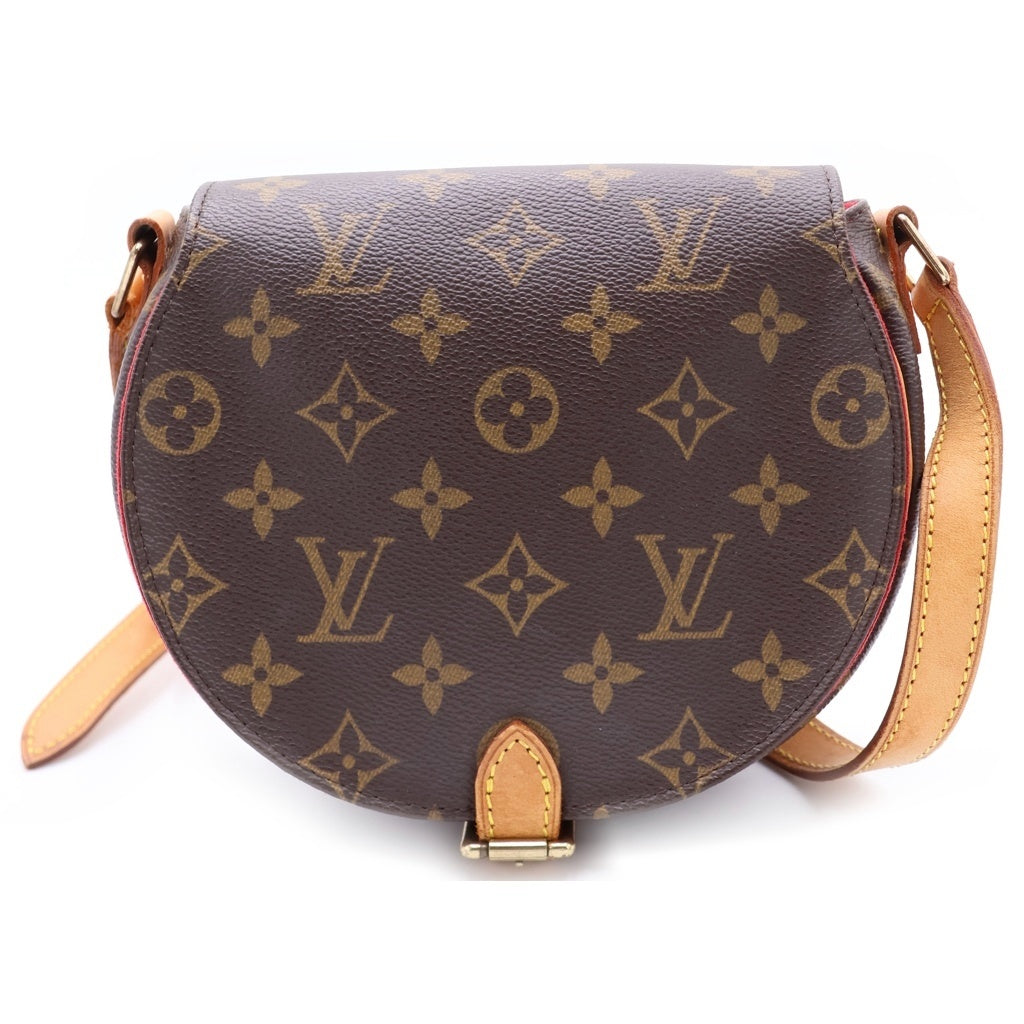 LOUIS VUITTON(ルイヴィトン) モノグラム タンブラン ショルダーバッグ ブラウン レザー×PVC M51179 ゴールド金具 レディース