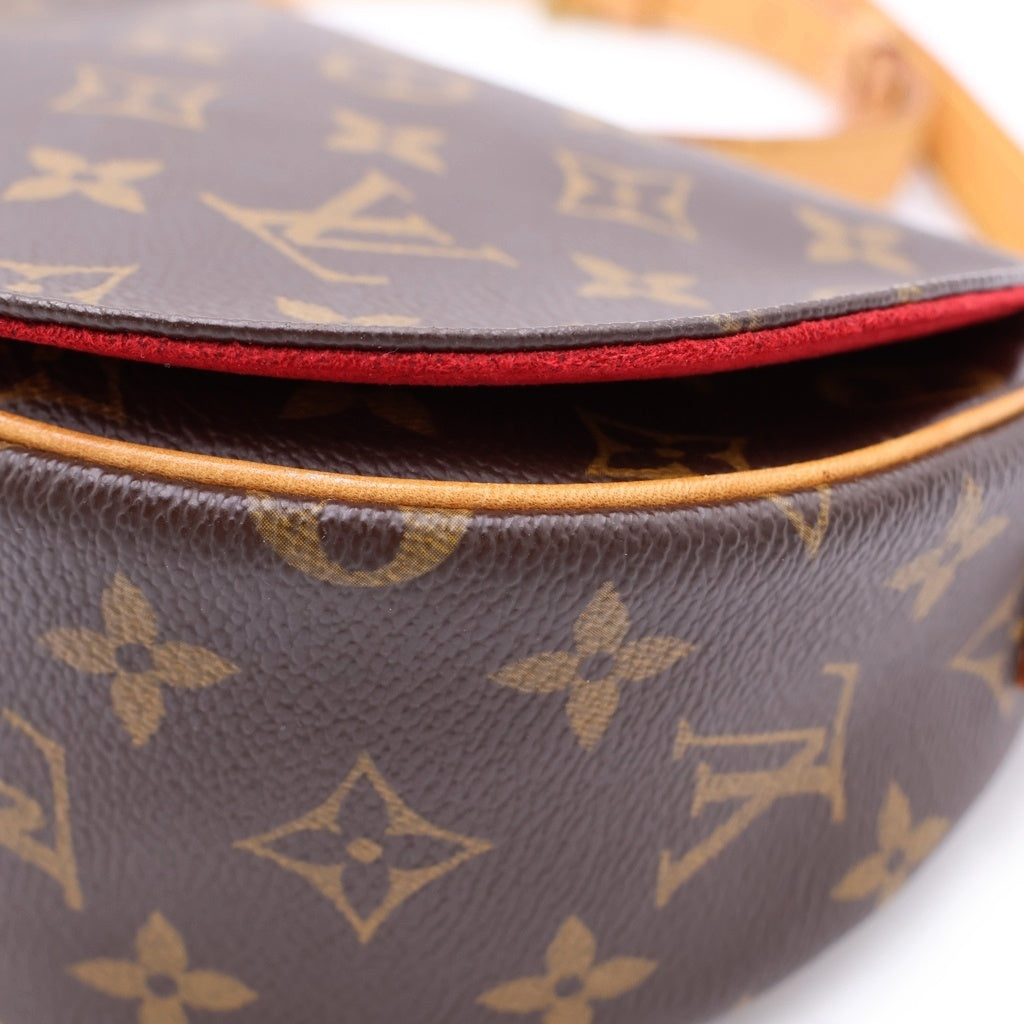 LOUIS VUITTON(ルイヴィトン) モノグラム タンブラン ショルダーバッグ ブラウン レザー×PVC M51179 ゴールド金具 レディース