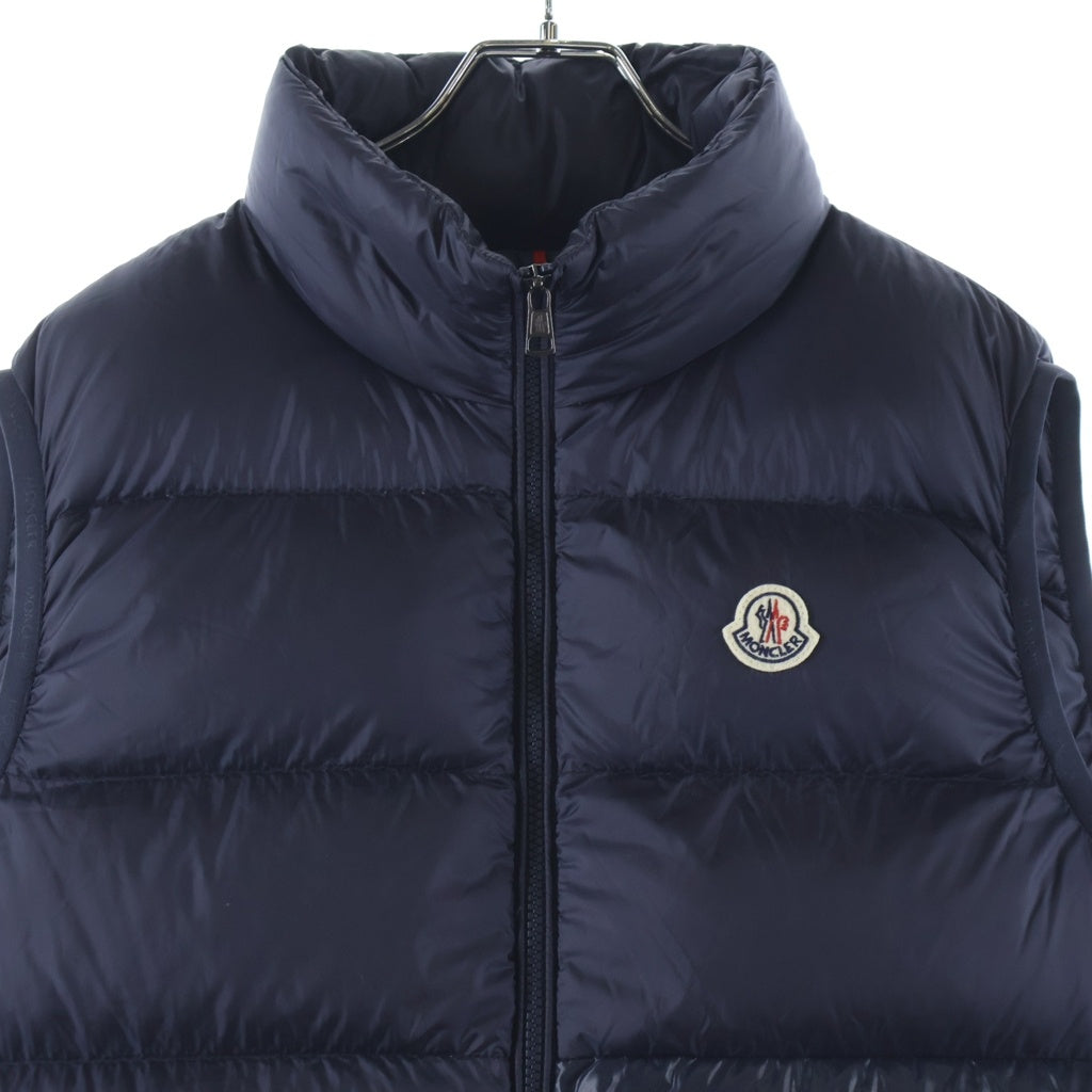MONCLER(モンクレール) 19AW SOVEX DOWN VEST ソベックス ダウンベスト 切替 ネイビー E20914381085