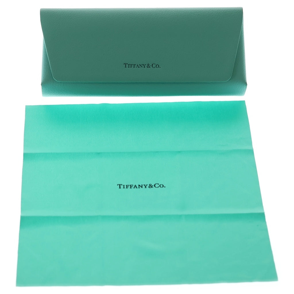 TIFFANY & Co.(ティファニー) Tデザイン テンプル ウェリントンフレーム カラーレンズ サングラス メガネ 眼鏡 アイウェア ネイビー TF4215F レディース