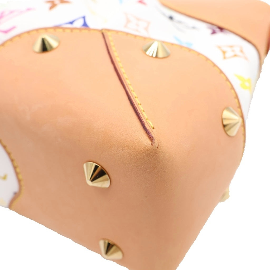 LOUIS VUITTON(ルイヴィトン) モノグラムマルチカラー ジュディMM PVC レザー 2WAY ハンド チェーンショルダーバッグ ゴールド金具 ホワイト/マルチ M40255 レディース