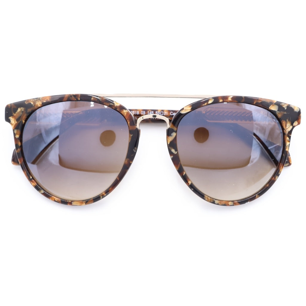 BALMAIN(バルマン) ツーブリッジ ボストンフレーム カラーレンズ サングラス メガネ 眼鏡 アイウェア ブラウン BL2518 レディース