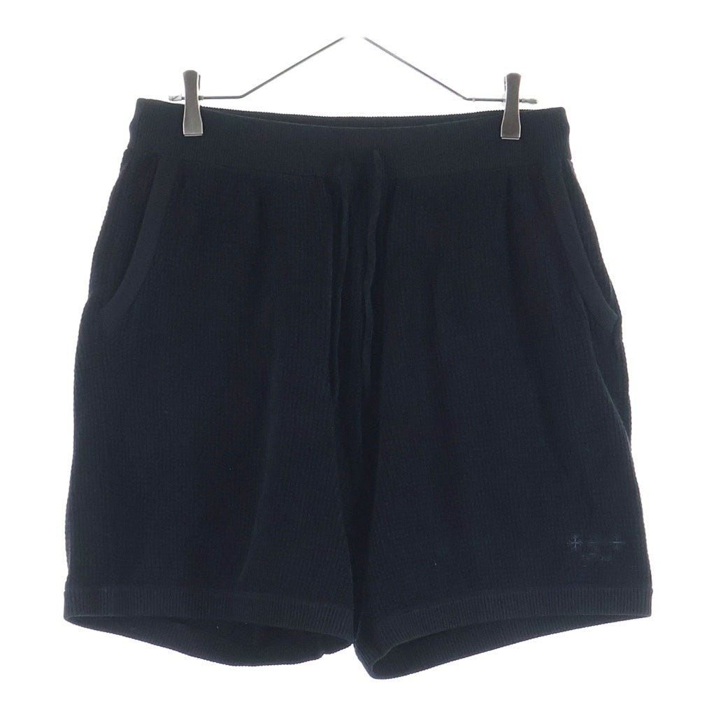 TATRAS(タトラス) パイル モノグラムロゴ ジップファスナー付き コットン ショートパンツ ショーツ #3 ブラック TRNAVA6
