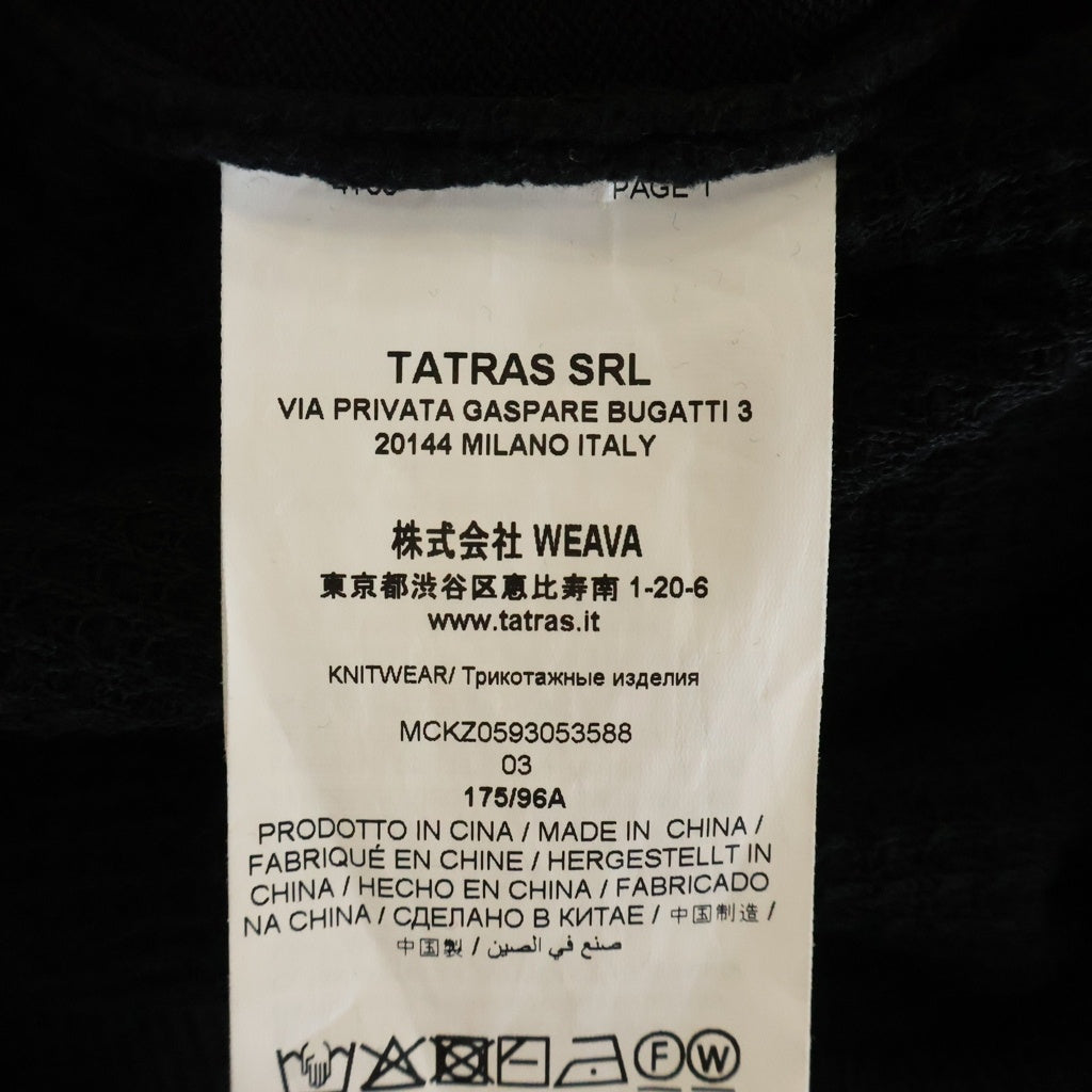 TATRAS(タトラス) パイル モノグラムロゴ ジップファスナー付き コットン ショートパンツ ショーツ #3 ブラック TRNAVA6