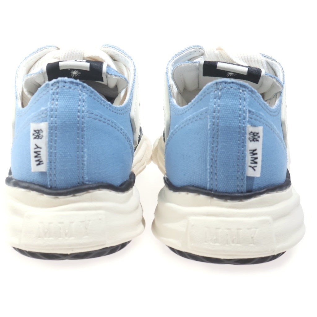 AMIRI(アミリ) AMIRI MMY BONES X MAISON MIHARA YASUHIRO SKY スカイ キャンバス OG ソール ロートップ スニーカー #43 ブルー C13FW701 メンズ