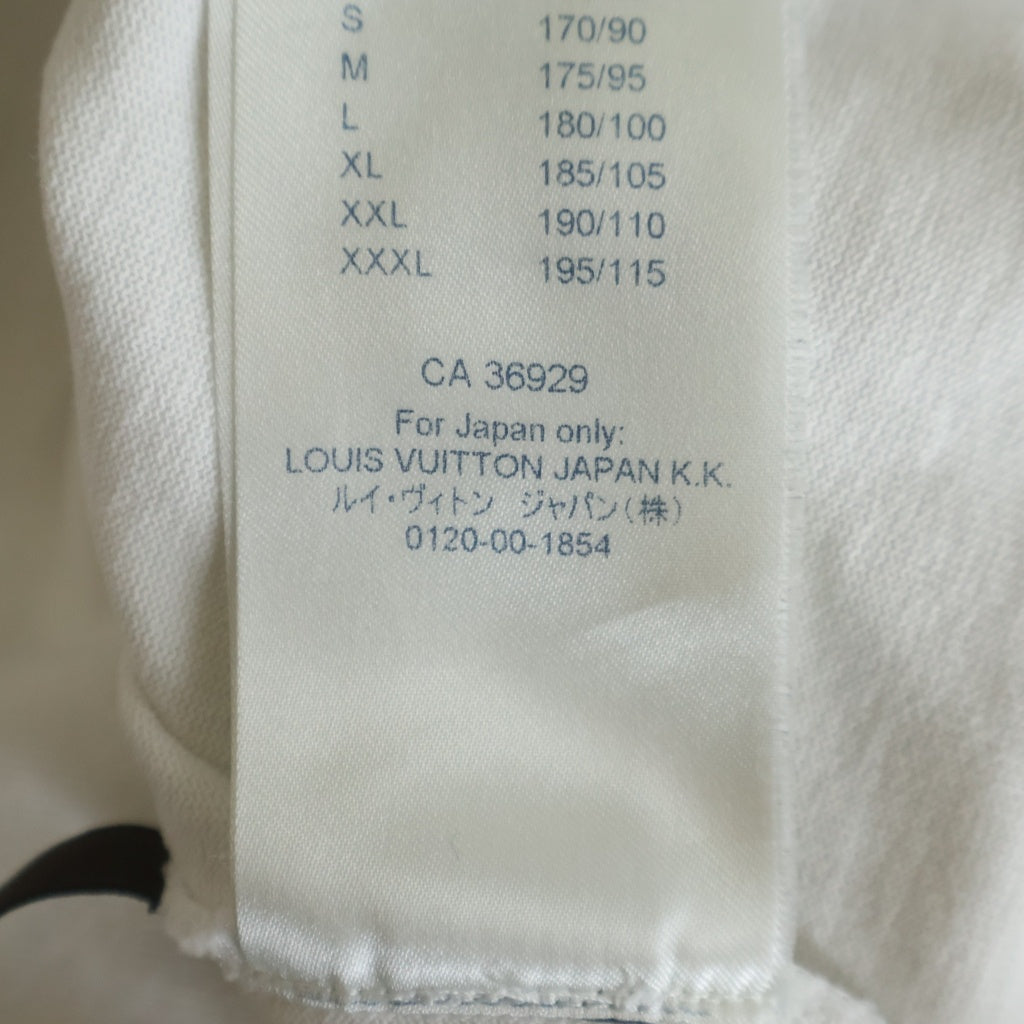 LOUIS VUITTON(ルイヴィトン) バックロゴ半袖Tシャツ ホワイト コットン #XXS RM212