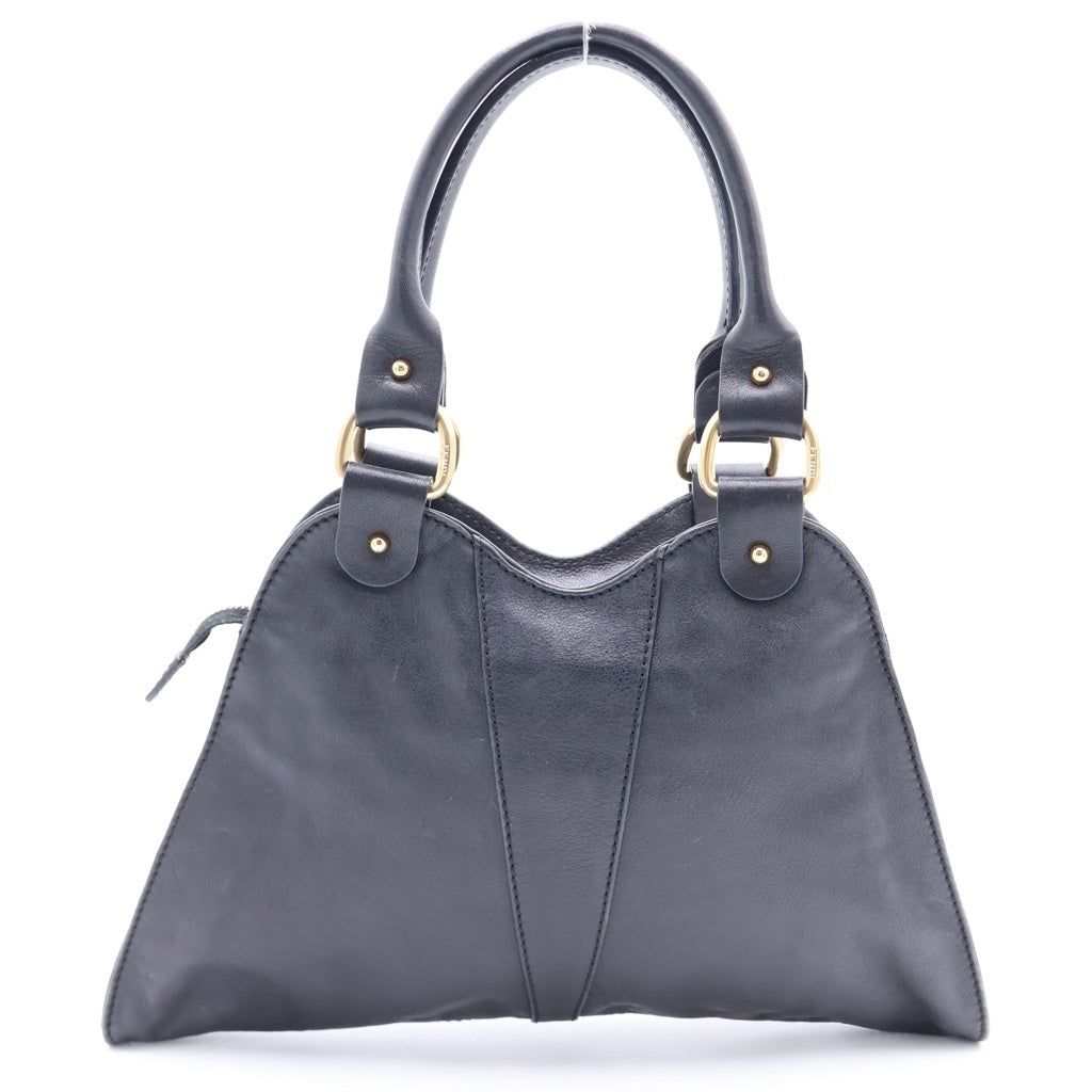 FENDI(フェンディ) ハンドバッグ ディアボロ ブラック レザー 8BR254 ゴールド金具 レディース