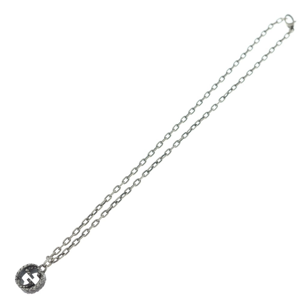 GUCCI(グッチ) インターロッキングG アラベスク ネックレス ペンダント チェーン シルバー SV925 レディース