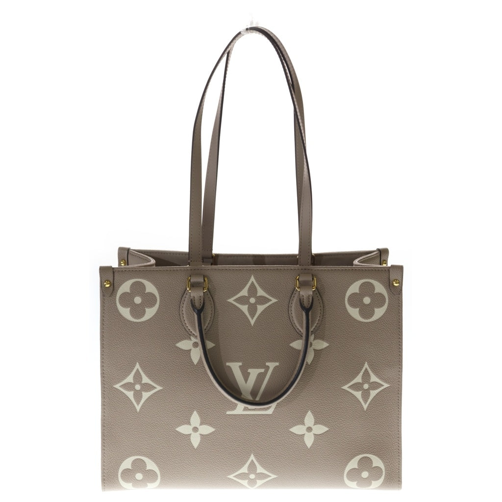 LOUIS VUITTON(ルイヴィトン) モノグラム アンプラント オンザゴーMM ハンドバッグ レザー ゴールド金具 ベージュ M45494 RFID レディース