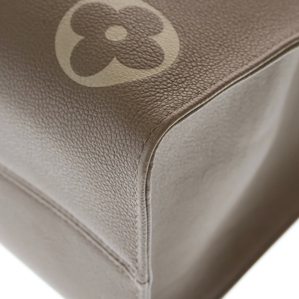LOUIS VUITTON(ルイヴィトン) モノグラム アンプラント オンザゴーMM ハンドバッグ レザー ゴールド金具 ベージュ M45494 RFID レディース