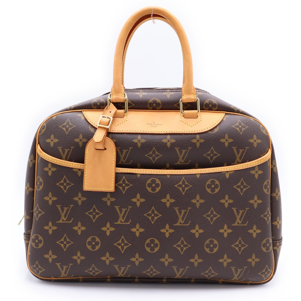 LOUIS VUITTON(ルイヴィトン) モノグラム ドーヴィル ハンドバッグ ボストンバッグ PVC レザー ブラウン M47270 レディース