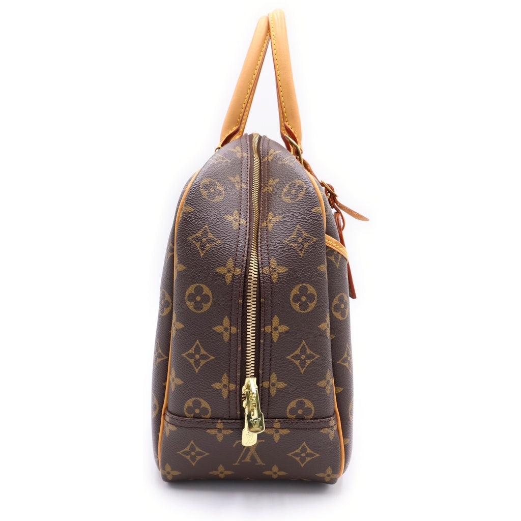 LOUIS VUITTON(ルイヴィトン) モノグラム ドーヴィル ハンドバッグ ボストンバッグ PVC レザー ブラウン M47270 レディース