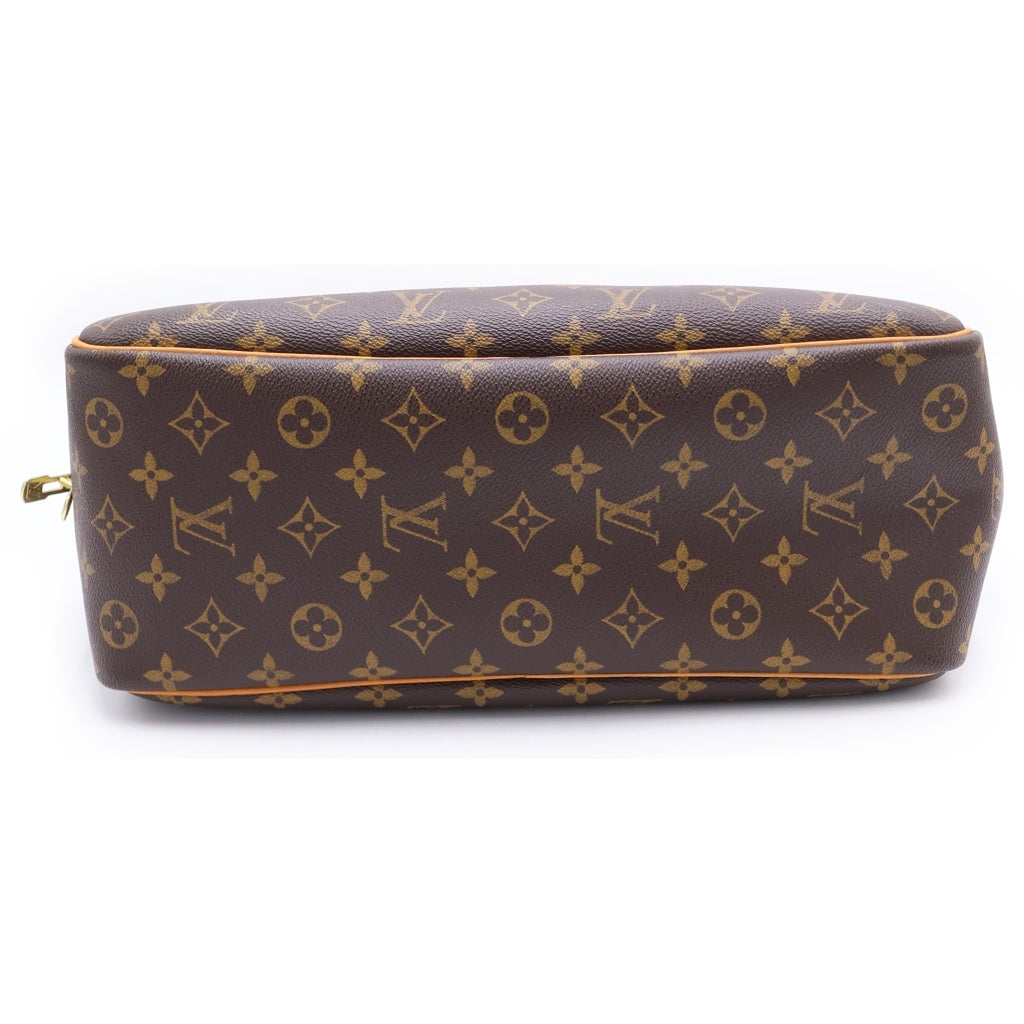 LOUIS VUITTON(ルイヴィトン) モノグラム ドーヴィル ハンドバッグ ボストンバッグ PVC レザー ブラウン M47270 レディース