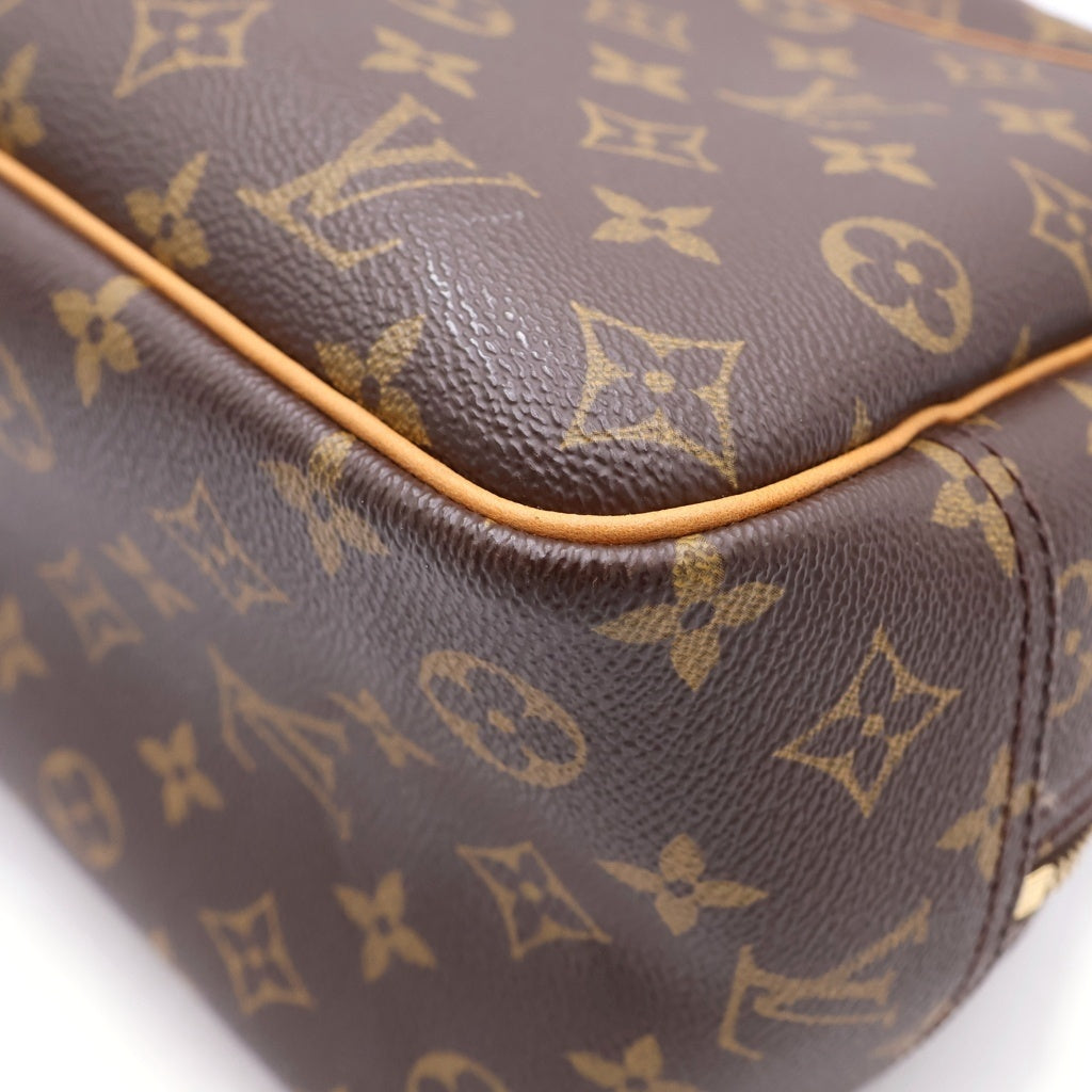 LOUIS VUITTON(ルイヴィトン) モノグラム ドーヴィル ハンドバッグ ボストンバッグ PVC レザー ブラウン M47270 レディース