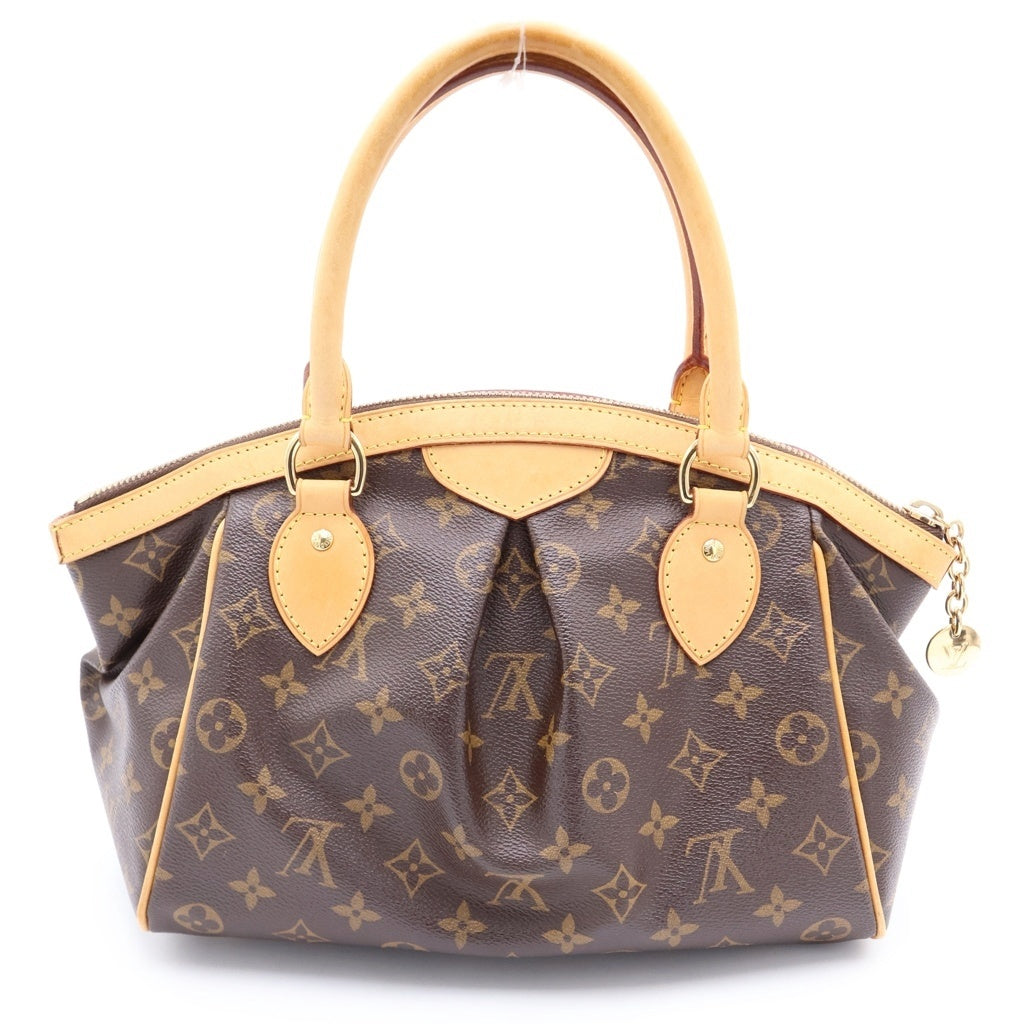 LOUIS VUITTON(ルイヴィトン) モノグラム ティヴォリPM ハンドバッグ PVC レザー ゴールド金具 ブラウン M40143 レディース