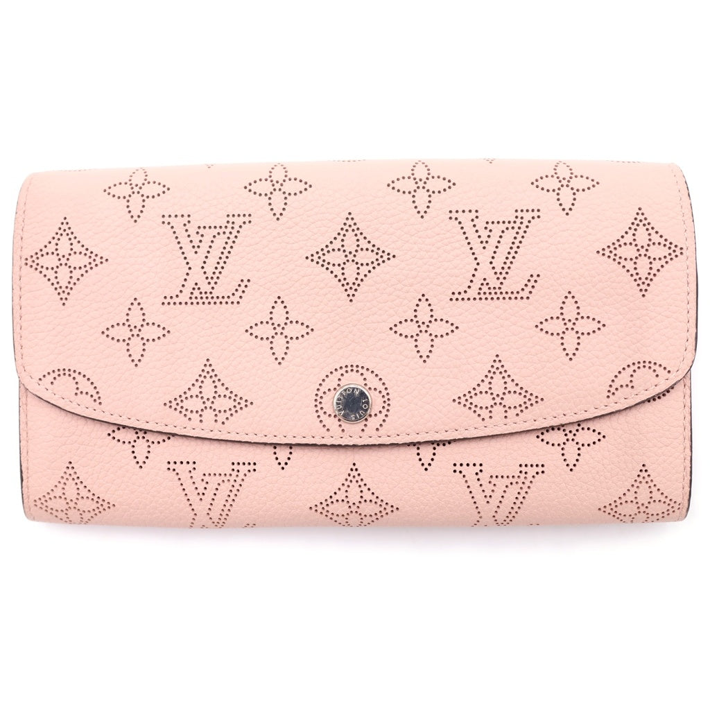 LOUIS VUITTON(ルイヴィトン) モノグラムマヒナ ポルトフォイユイリス ロングウォレット 長財布 マグノリア レザー ピンク M60145 RFID レディース