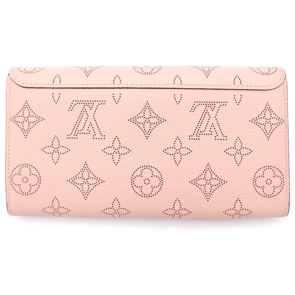 LOUIS VUITTON(ルイヴィトン) モノグラムマヒナ ポルトフォイユイリス ロングウォレット 長財布 マグノリア レザー ピンク M60145 RFID レディース