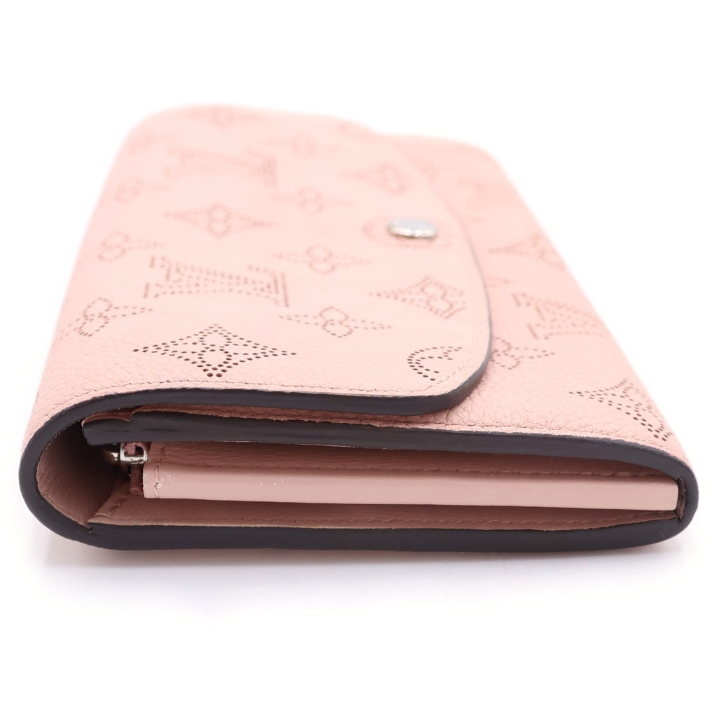 LOUIS VUITTON(ルイヴィトン) モノグラムマヒナ ポルトフォイユイリス ロングウォレット 長財布 マグノリア レザー ピンク M60145 RFID レディース