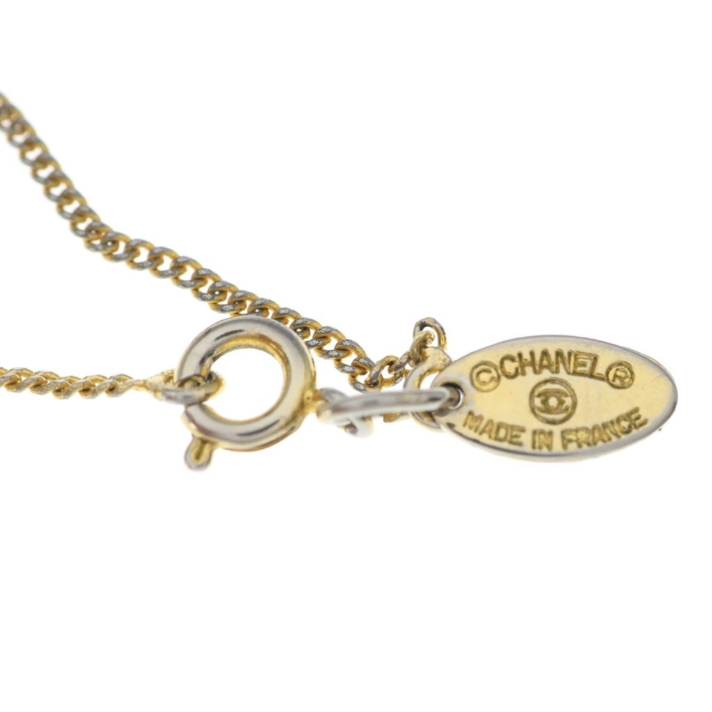 CHANEL(シャネル) ココマーク ラインストーン ネックレス ペンダント チェーン ゴールド