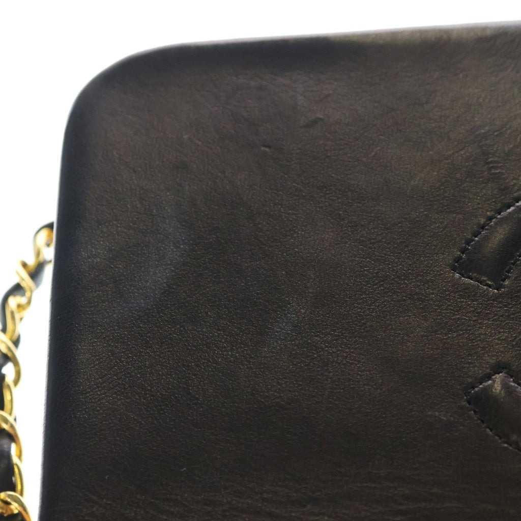 CHANEL(シャネル) マトラッセ23 フルフラップ ラムスキン レザー Sチェーン ショルダーバッグ ゴールド金具 ブラック A03568 1番台 レディース