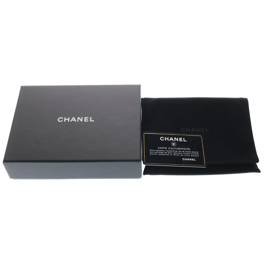 CHANEL(シャネル) マトラッセ キャビアスキン クラシック スモール フラップ ウォレット 三つ折り財布 コンパクトウォレット ブラック AP0230