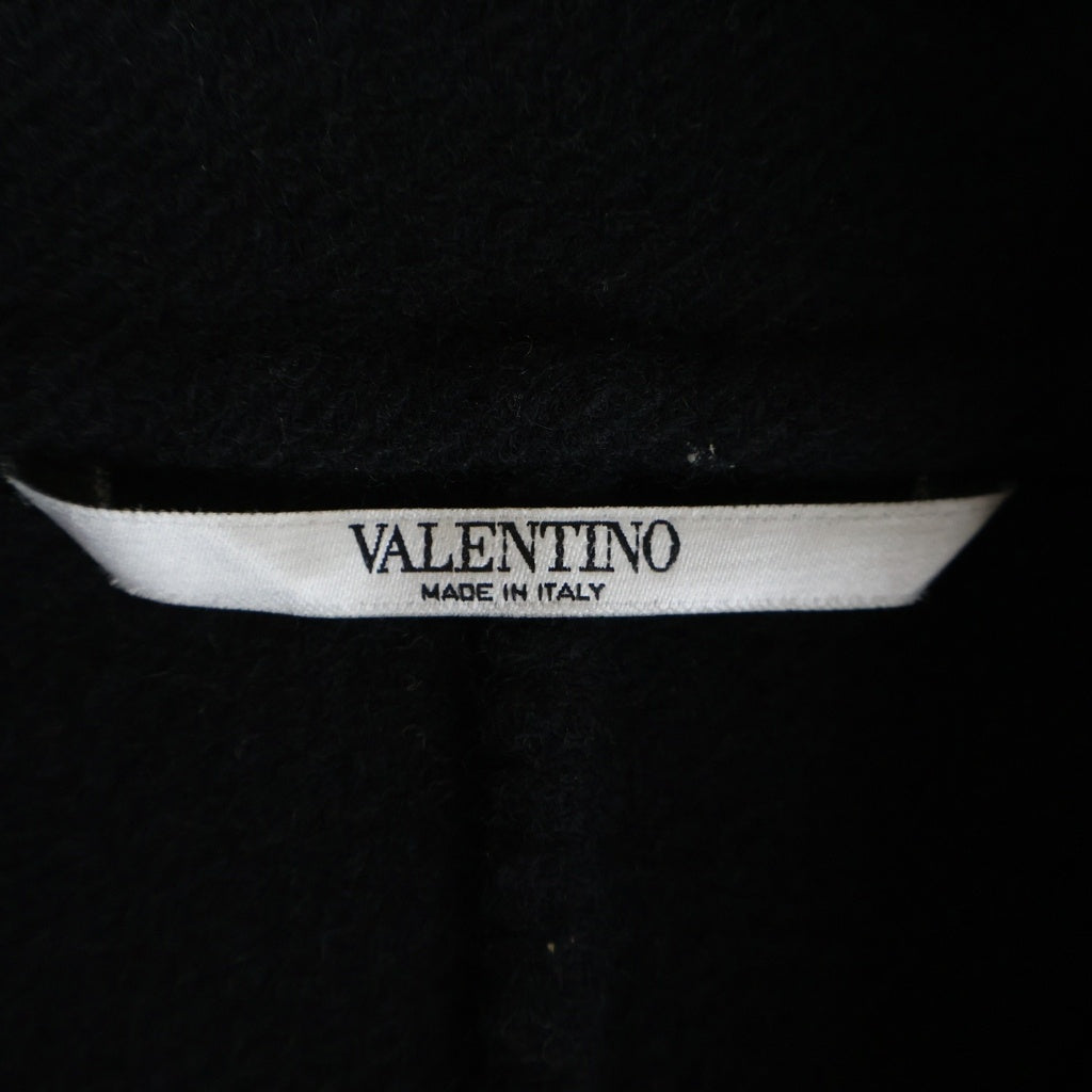 VALENTINO(ヴァレンティノ) 22AW ウール オーバーサイズ ピーコート ジャケット ブラック #44 WV0CJG807U3