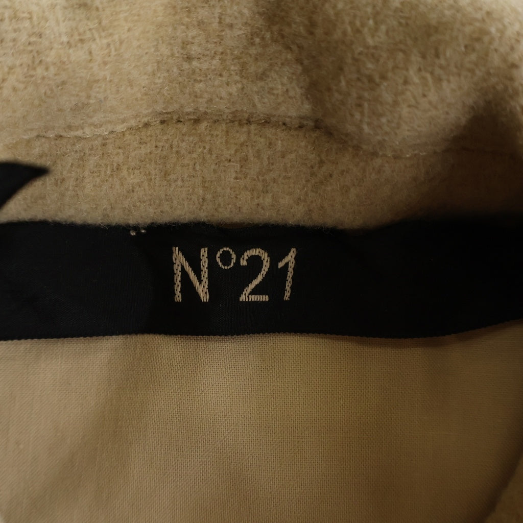 N21 numero ventuno(ヌメロ ヴェントゥーノ) ウール シャツジャケットコート アウター #S キャメル 25AU-0041-3062
