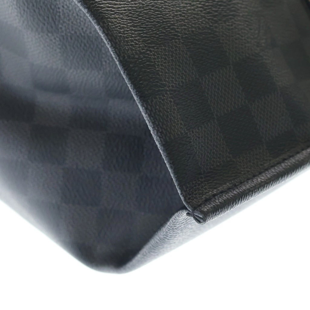 LOUIS VUITTON(ルイヴィトン) ダミエ グラフィット ウッス ア スーリエ PVC レザー シューズケース ブラック N40210
