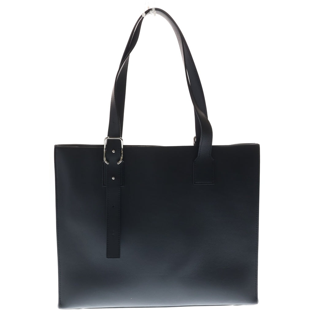 LOEWE(ロエベ) アナグラム バックルホリゾンタル トート ショルダーバッグ レザー シルバー金具 ブラック B692K96X06 レディース