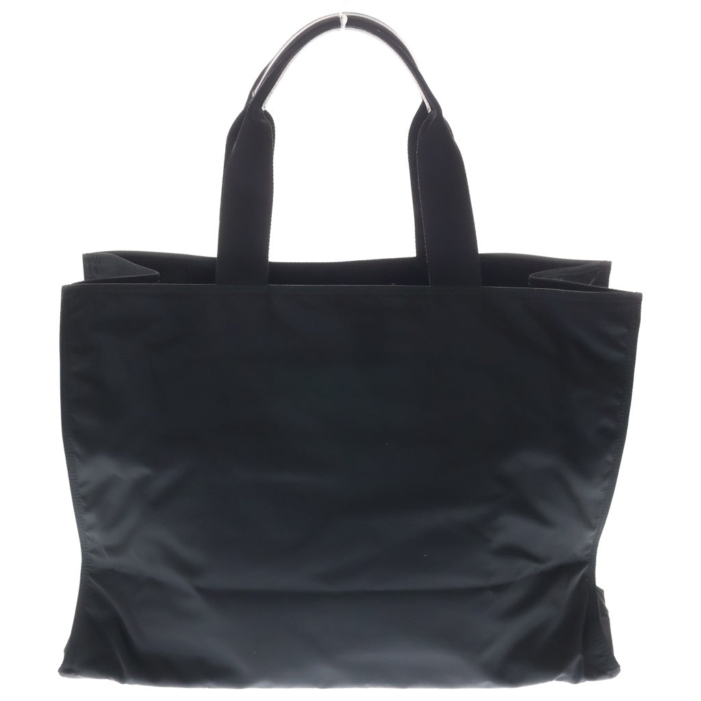 PRADA(プラダ) トートバッグ ハンドバッグ テスート ブラック ナイロン×レザー VA1001 シルバー金具 レディース