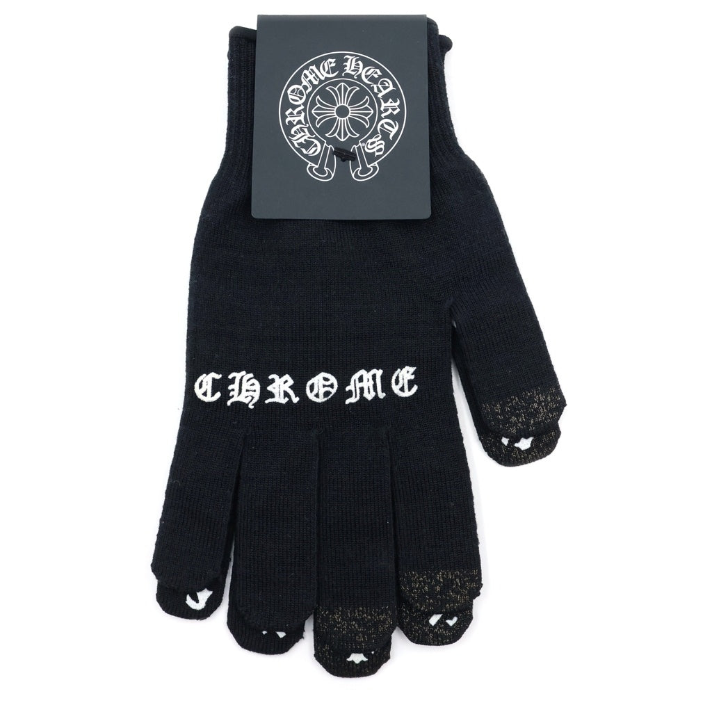 CHROME HEARTS(クロムハーツ) WORK GLOVES ワークグローブ 手袋 軍手 ロゴ ブラック