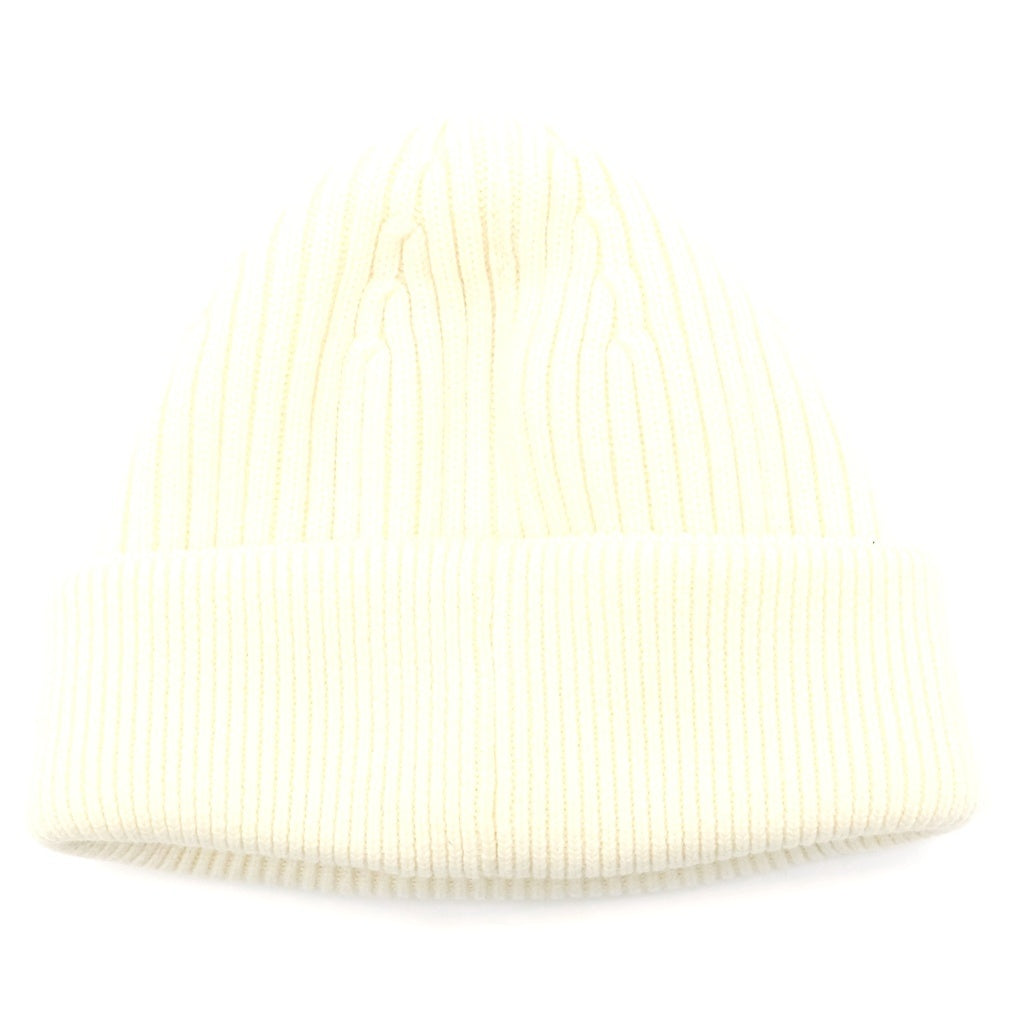 LOEWE(ロエベ) 23AW BLURRED LOEWE BEANIE ビーニー ニットキャップ ニット帽 ウール ロゴ刺繍 アイボリー F540257X23