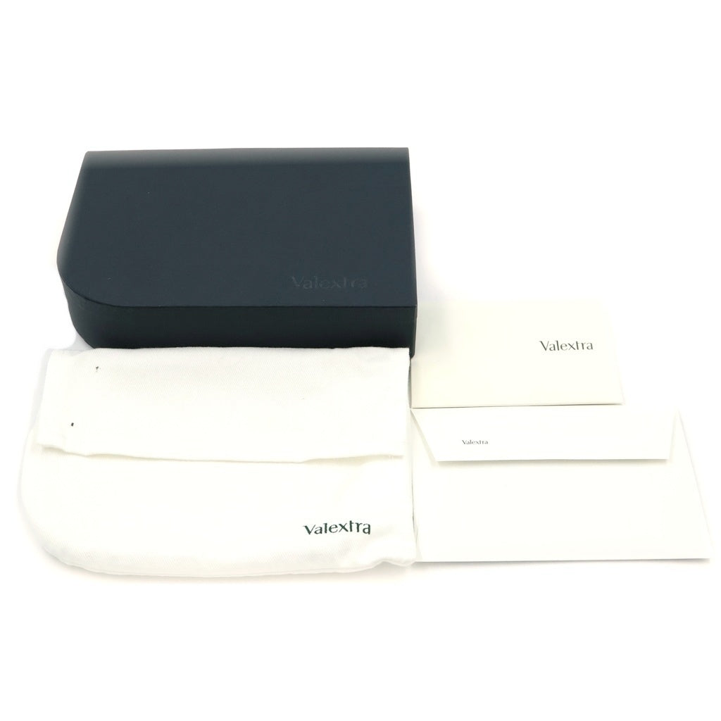 Valextra(ヴァレクストラ) Wallet 4Cc With Coin Holder レザーウォレット 二つ折り財布 コインケース Vカット ブラウン SGNL0023044