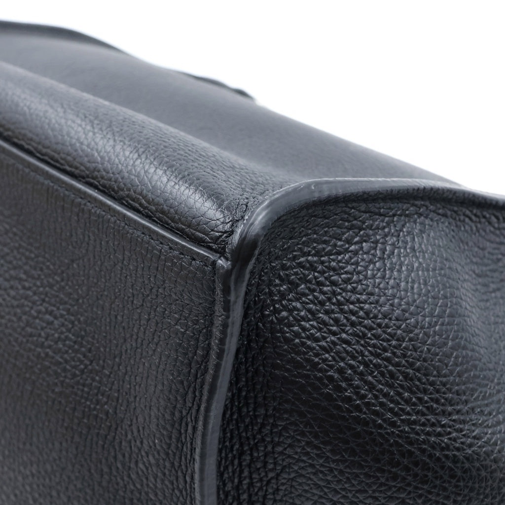 CELINE(セリーヌ) ビッグバッグ スモール レザー 2WAY ハンド ショルダー トートバッグ シルバー金具 ブラック 183313A4U レディース