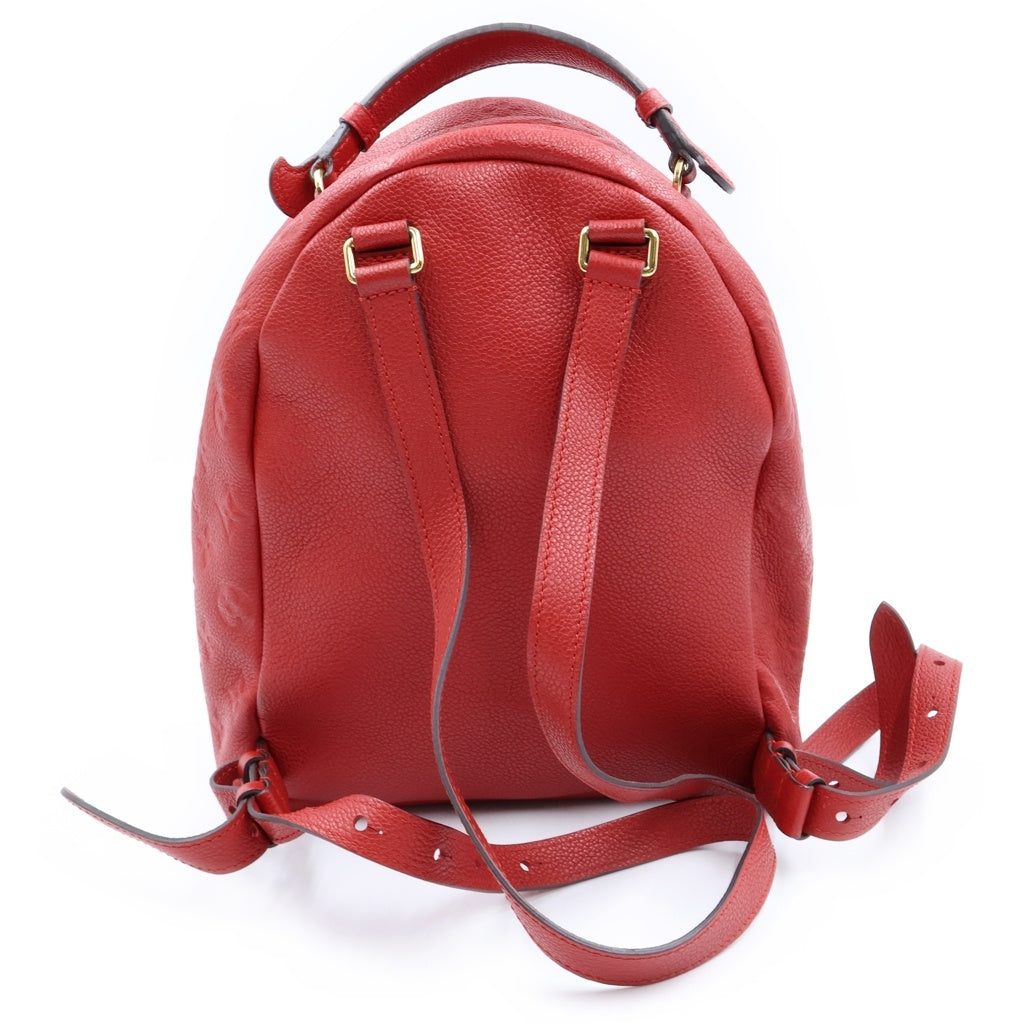 LOUIS VUITTON(ルイヴィトン) モノグラム アンプラント ソルボンヌ バックパック リュックサック レザー レッド M44015 レディース