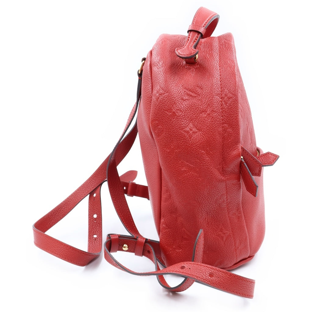 LOUIS VUITTON(ルイヴィトン) モノグラム アンプラント ソルボンヌ バックパック リュックサック レザー レッド M44015 レディース