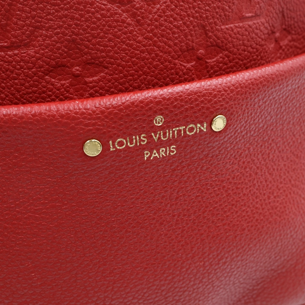 LOUIS VUITTON(ルイヴィトン) モノグラム アンプラント ソルボンヌ バックパック リュックサック レザー レッド M44015 レディース