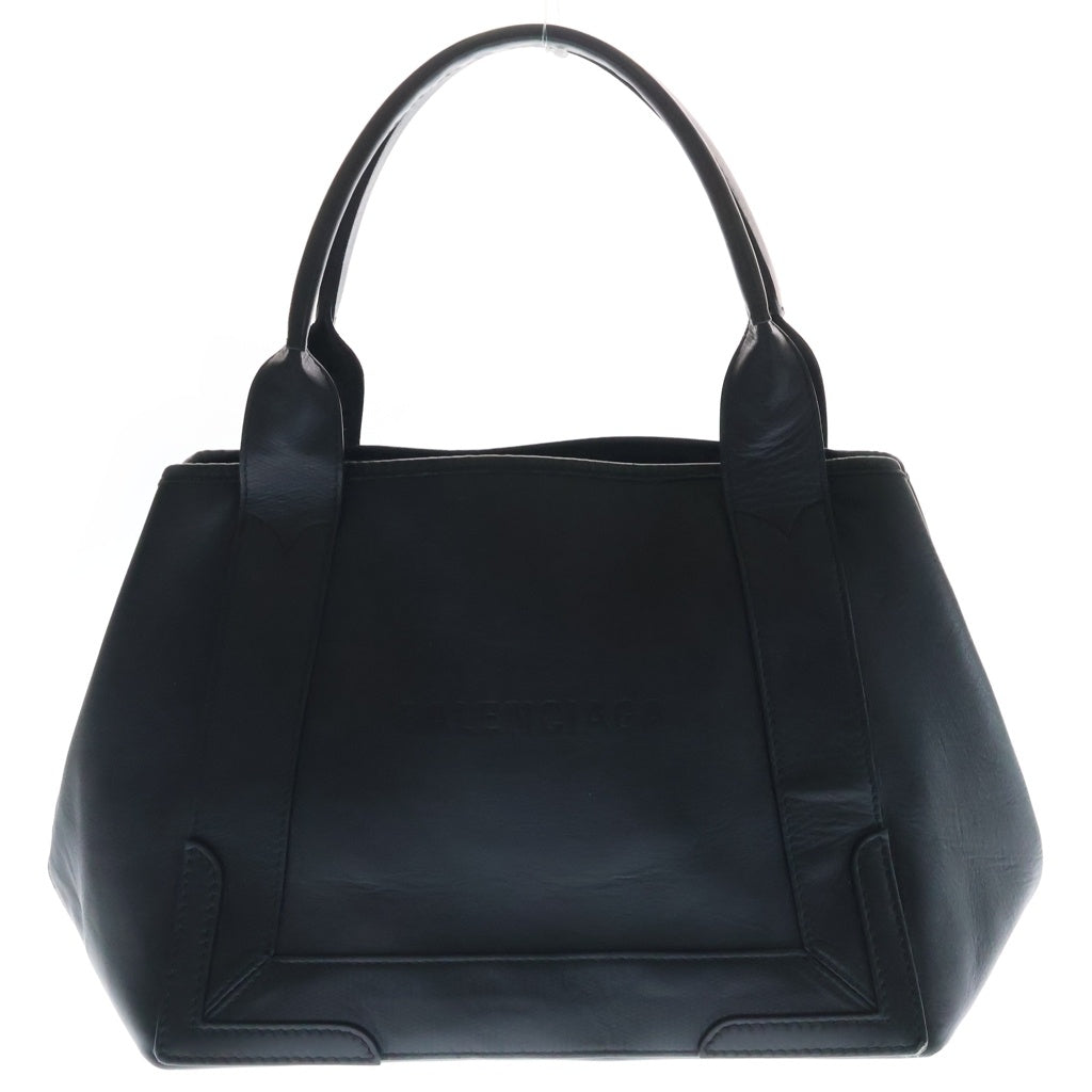 BALENCIAGA(バレンシアガ) ネイビーカバスS レザー ハンドバッグ トートバッグ ブラック 339933 レディース