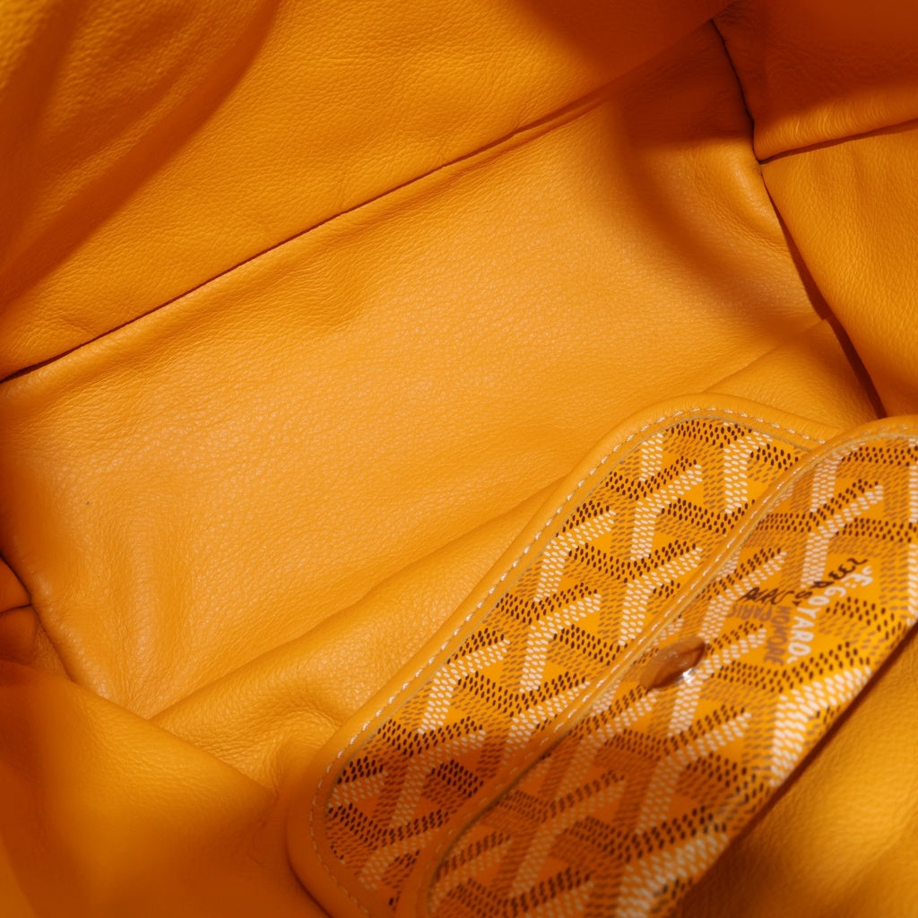 GOYARD(ゴヤール) アンジュ ミニ トート ハンドバッグ PVC レザー イエロー レディース
