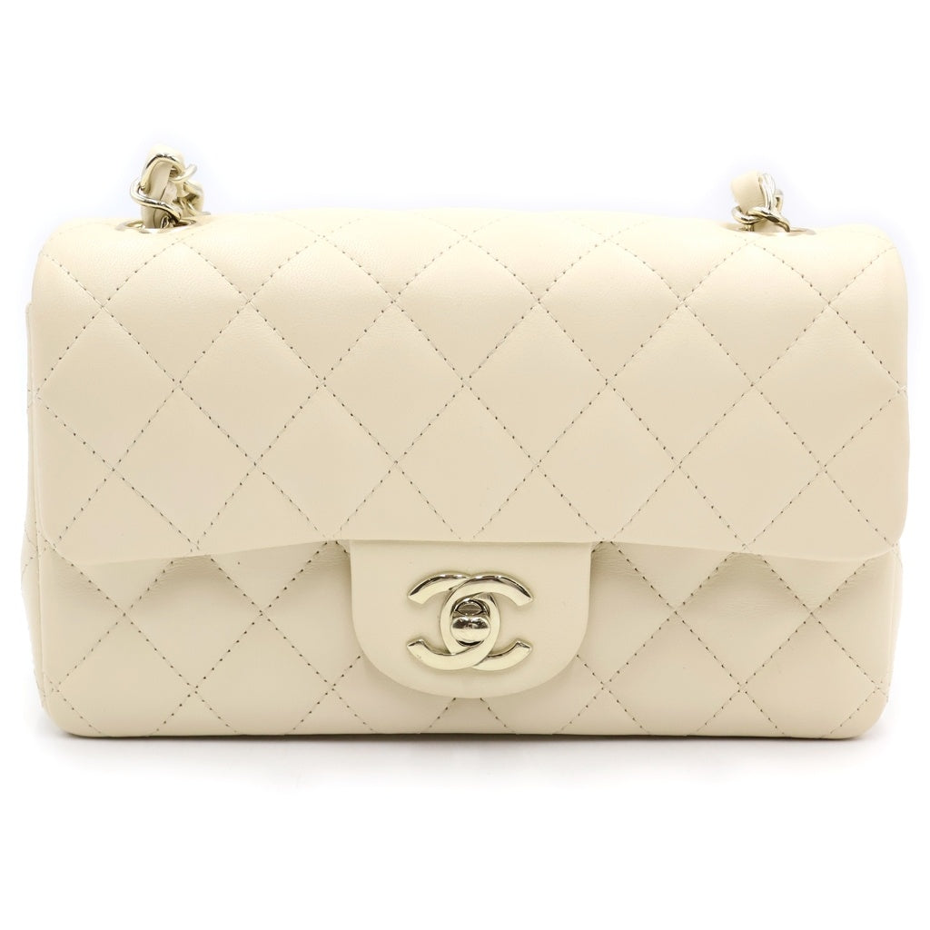 CHANEL(シャネル) マトラッセ20 ラムスキン レザー Sフラップ Sチェーンショルダーバッグ ゴールド金具 ライトベージュ A69900 レディース