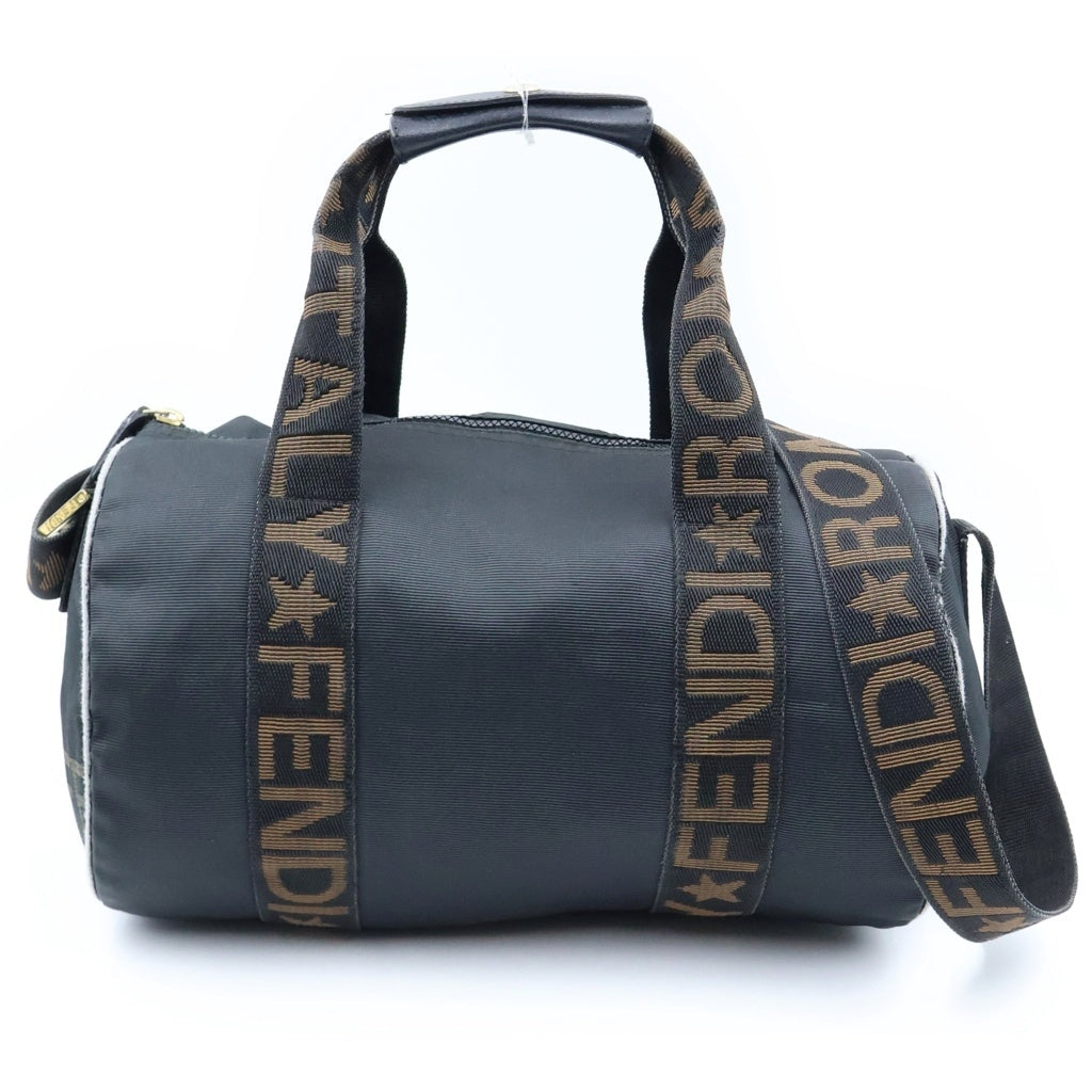 FENDI(フェンディ) ミニボストン 2WAYショルダーバック ナイロン ブラック レディース