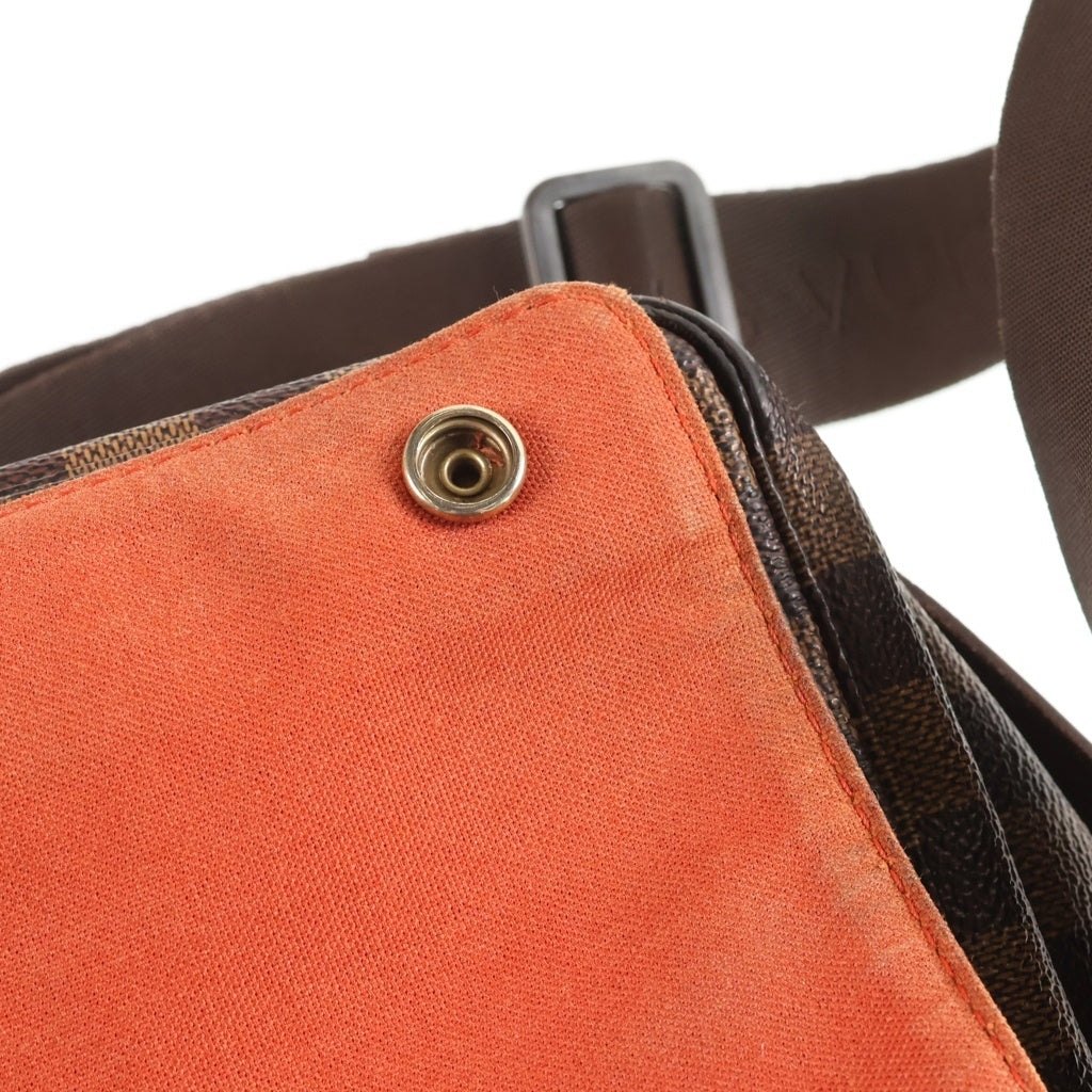 LOUIS VUITTON(ルイヴィトン) ダミエ ナヴィグリオ ショルダーバッグ PVC×レザー ブラウン N45255 レディース