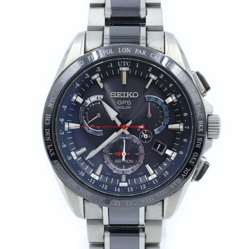 SEIKO(セイコー) アストロン 8Xシリーズ デュアルタイム ソーラー GPS 黒文字盤 SBXB041/8X53-0AB0-2